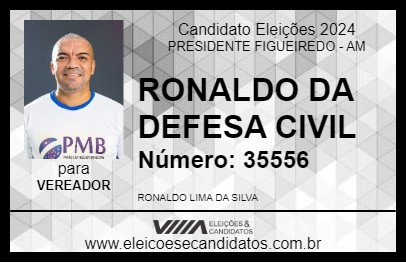 Candidato RONALDO DA DEFESA CIVIL 2024 - PRESIDENTE FIGUEIREDO - Eleições