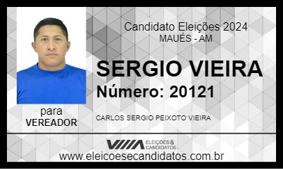 Candidato SERGIO VIEIRA 2024 - MAUÉS - Eleições