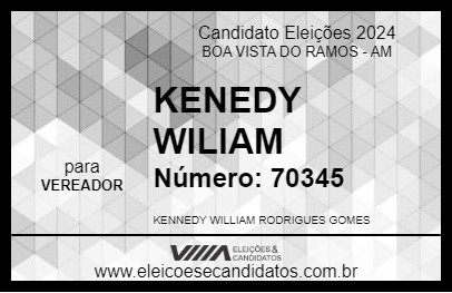 Candidato KENEDY WILIAM 2024 - BOA VISTA DO RAMOS - Eleições