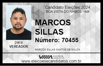 Candidato MARCOS SILLAS 2024 - BOA VISTA DO RAMOS - Eleições