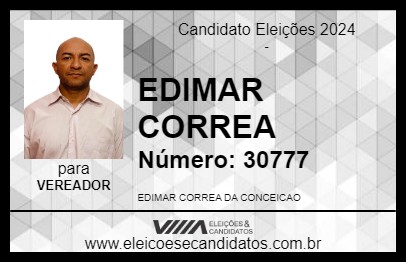 Candidato EDIMAR CORREA 2024 - PRESIDENTE FIGUEIREDO - Eleições