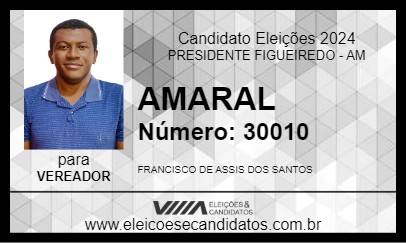 Candidato AMARAL 2024 - PRESIDENTE FIGUEIREDO - Eleições