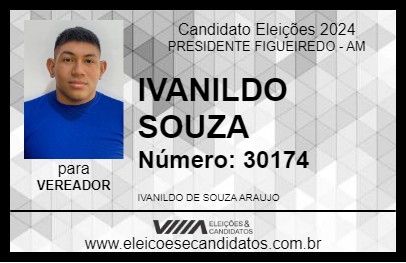 Candidato IVANILDO SOUZA 2024 - PRESIDENTE FIGUEIREDO - Eleições