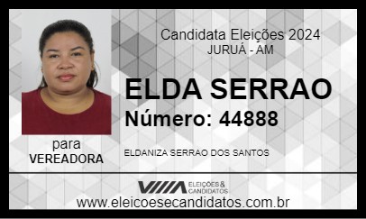 Candidato ELDA SERRAO 2024 - JURUÁ - Eleições