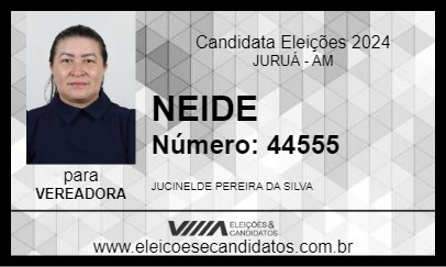 Candidato NEIDE 2024 - JURUÁ - Eleições