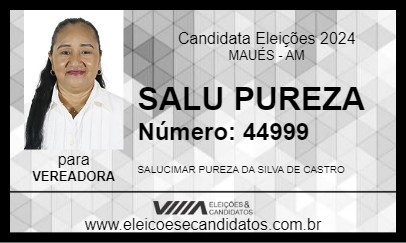 Candidato SALU PUREZA 2024 - MAUÉS - Eleições