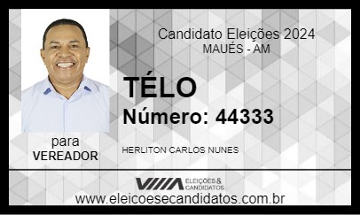 Candidato TÉLO 2024 - MAUÉS - Eleições