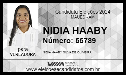 Candidato NIDIA HAABY 2024 - MAUÉS - Eleições