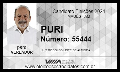 Candidato PURI 2024 - MAUÉS - Eleições