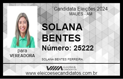 Candidato SOLANA 2024 - MAUÉS - Eleições