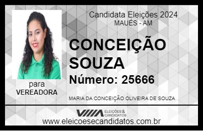 Candidato CONCEIÇÃO SOUZA 2024 - MAUÉS - Eleições