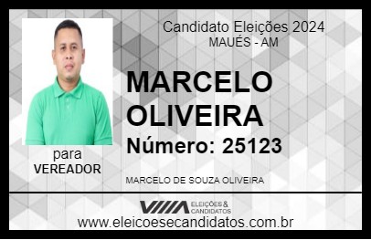 Candidato MARCELO OLIVEIRA 2024 - MAUÉS - Eleições