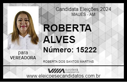 Candidato ROBERTA ALVES 2024 - MAUÉS - Eleições