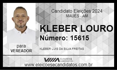 Candidato KLEBER LOURO 2024 - MAUÉS - Eleições