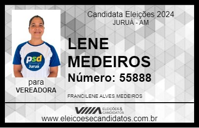 Candidato LENE MEDEIROS 2024 - JURUÁ - Eleições