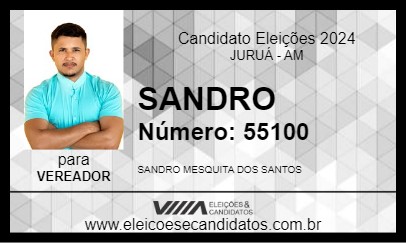 Candidato SANDRO 2024 - JURUÁ - Eleições