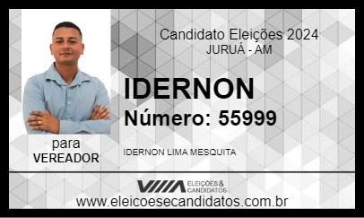 Candidato IDERNON 2024 - JURUÁ - Eleições