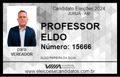 Candidato PROFESSOR ELDO 2024 - JURUÁ - Eleições