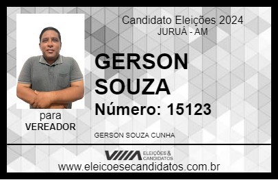 Candidato GERSON SOUZA 2024 - JURUÁ - Eleições