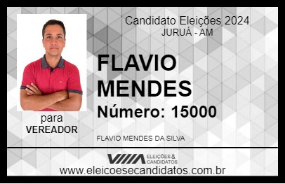 Candidato FLAVIO MENDES 2024 - JURUÁ - Eleições