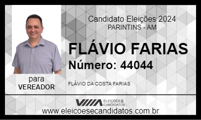 Candidato FLÁVIO FARIAS 2024 - PARINTINS - Eleições