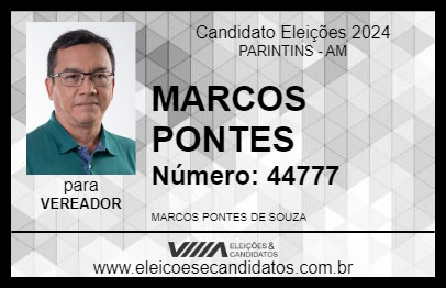 Candidato MARCOS PONTES 2024 - PARINTINS - Eleições