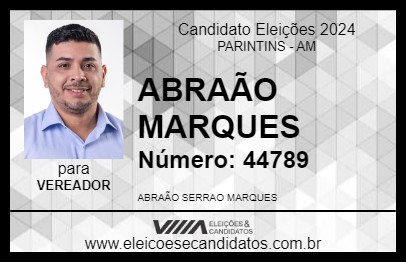 Candidato ABRAÃO MARQUES 2024 - PARINTINS - Eleições