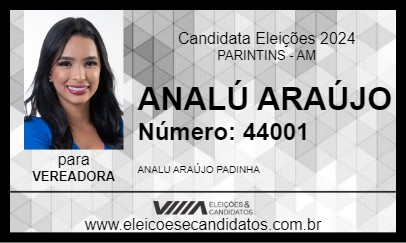 Candidato ANALÚ ARAÚJO 2024 - PARINTINS - Eleições