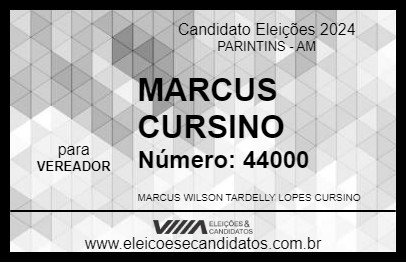 Candidato MARCUS CURSINO 2024 - PARINTINS - Eleições