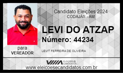 Candidato LEVI DO ATZAP 2024 - CODAJÁS - Eleições