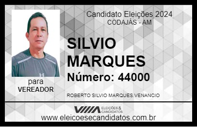 Candidato SILVIO MARQUES 2024 - CODAJÁS - Eleições