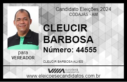 Candidato CLEUCIR BARBOSA 2024 - CODAJÁS - Eleições