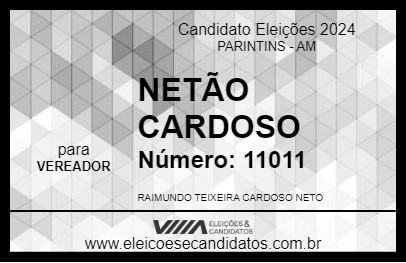 Candidato NETÃO CARDOSO 2024 - PARINTINS - Eleições