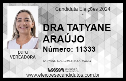 Candidato DRA TATYANE ARAÚJO 2024 - PARINTINS - Eleições