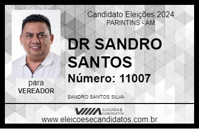 Candidato DR SANDRO SANTOS 2024 - PARINTINS - Eleições