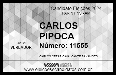 Candidato CARLOS PIPOCA 2024 - PARINTINS - Eleições