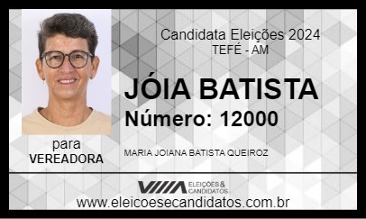 Candidato JÓIA BATISTA 2024 - TEFÉ - Eleições