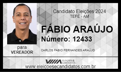 Candidato FÁBIO ARAÚJO 2024 - TEFÉ - Eleições