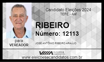 Candidato RIBEIRO 2024 - TEFÉ - Eleições