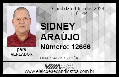 Candidato SIDNEY ARAÚJO 2024 - TEFÉ - Eleições