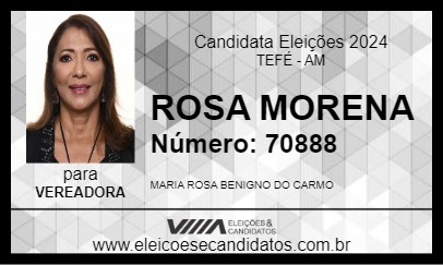 Candidato ROSA MORENA 2024 - TEFÉ - Eleições