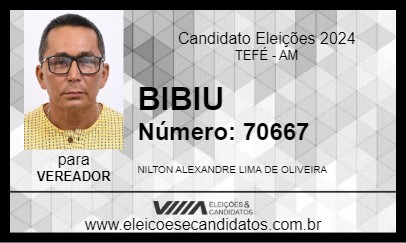 Candidato BIBIU 2024 - TEFÉ - Eleições