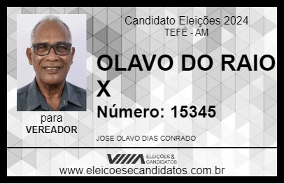 Candidato OLAVO DO RAIO X 2024 - TEFÉ - Eleições