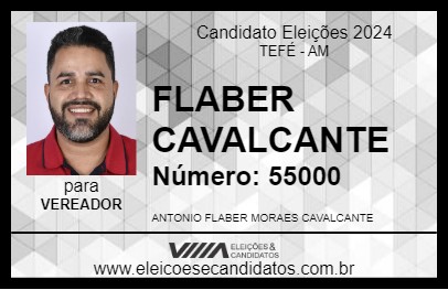 Candidato FLABER CAVALCANTE 2024 - TEFÉ - Eleições