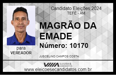 Candidato MAGRÃO DA EMADE 2024 - TEFÉ - Eleições