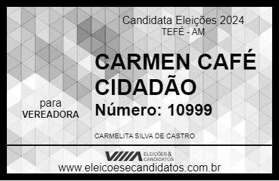 Candidato CARMEN CAFÉ CIDADÃO 2024 - TEFÉ - Eleições