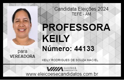 Candidato PROFESSORA KEILY 2024 - TEFÉ - Eleições