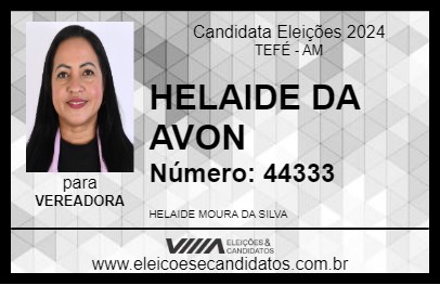 Candidato HELAIDE DA AVON 2024 - TEFÉ - Eleições