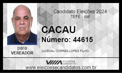 Candidato CACAU 2024 - TEFÉ - Eleições