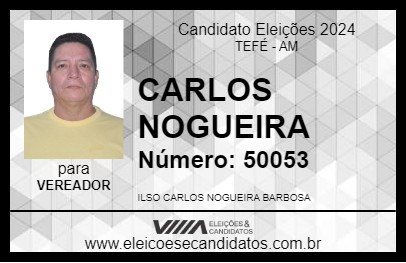 Candidato CARLOS NOGUEIRA 2024 - TEFÉ - Eleições